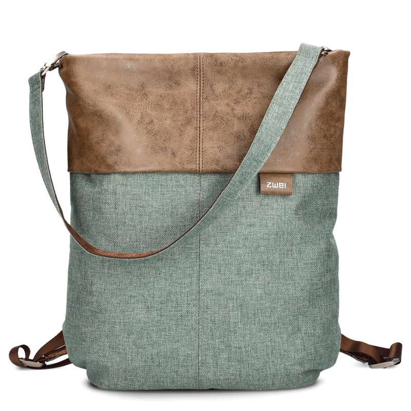 zwei Olli OR12 - Bolso bandolera/mochila 34 cm (eucalyptus)