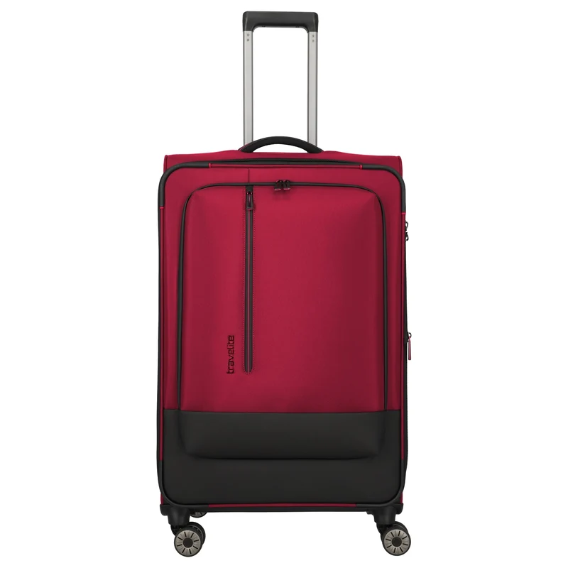 Travelite Crosslite - Trolley de 4 ruedas L 77 cm expandible (red)