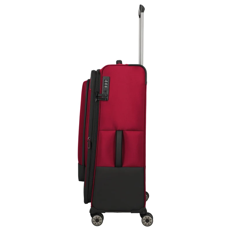 Travelite Crosslite - Trolley de 4 ruedas L 77 cm expandible (red)