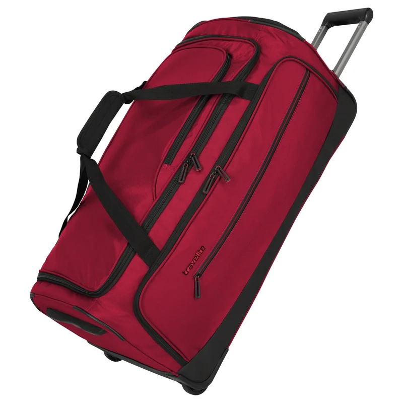 Travelite Crosslite - Bolsa de viaje con 2 ruedas 79 cm (red)