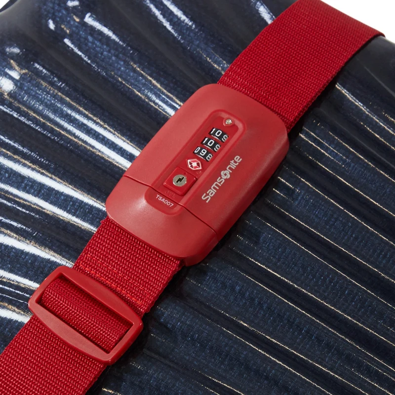 Samsonite Ta Revolution Strap/TSA Lock - Cinta para maleta 180 cm (red)
