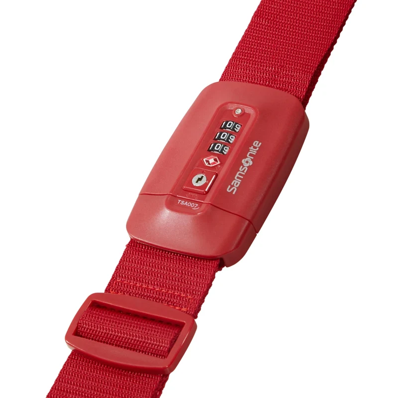 Samsonite Ta Revolution Strap/TSA Lock - Cinta para maleta 180 cm (red)