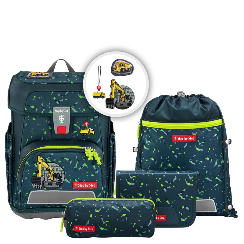 Step by Step Cloud - Set de mochila escolar 5 piezas (Bagger Rocco)
