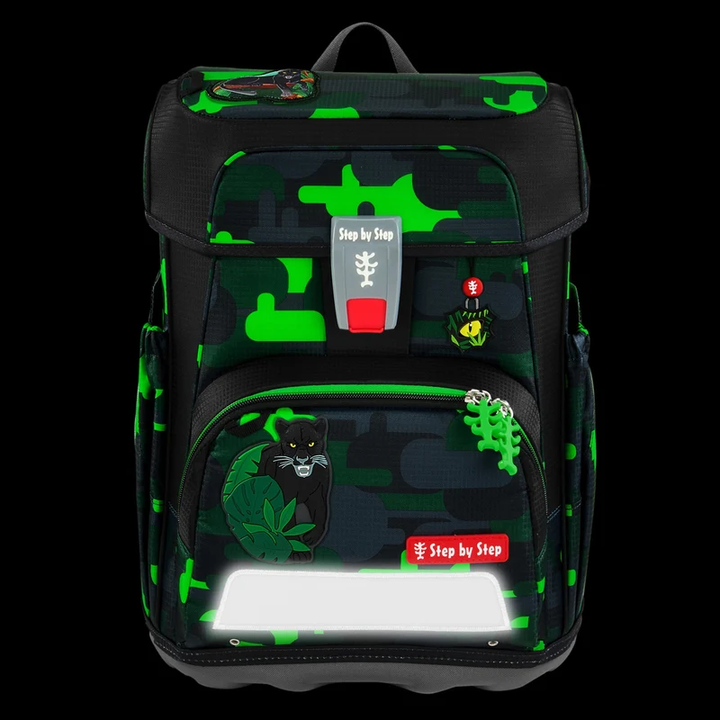 Step by Step Cloud - Set de mochila escolar 5 piezas (Black Cat Chiko)