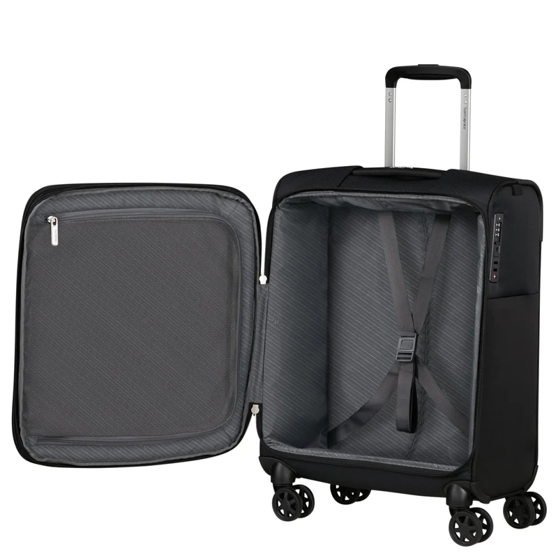 Samsonite Base Breeze - Trolley de cabina con 4 ruedas 55 cm expandible (black)