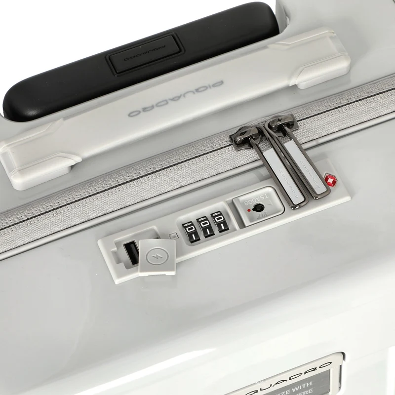 Piquadro Pop - Trolley de cabina con 4 ruedas 55 cm (white)