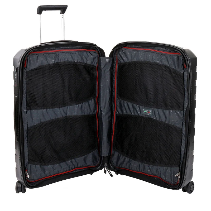 Roncato Box 4.0 - Trolley de 4 ruedas M 69 cm expandible (nero)