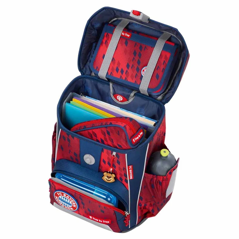 Step by Step Cloud FC Bayern - Set de mochila escolar 5tlg. (Mia san Mia)