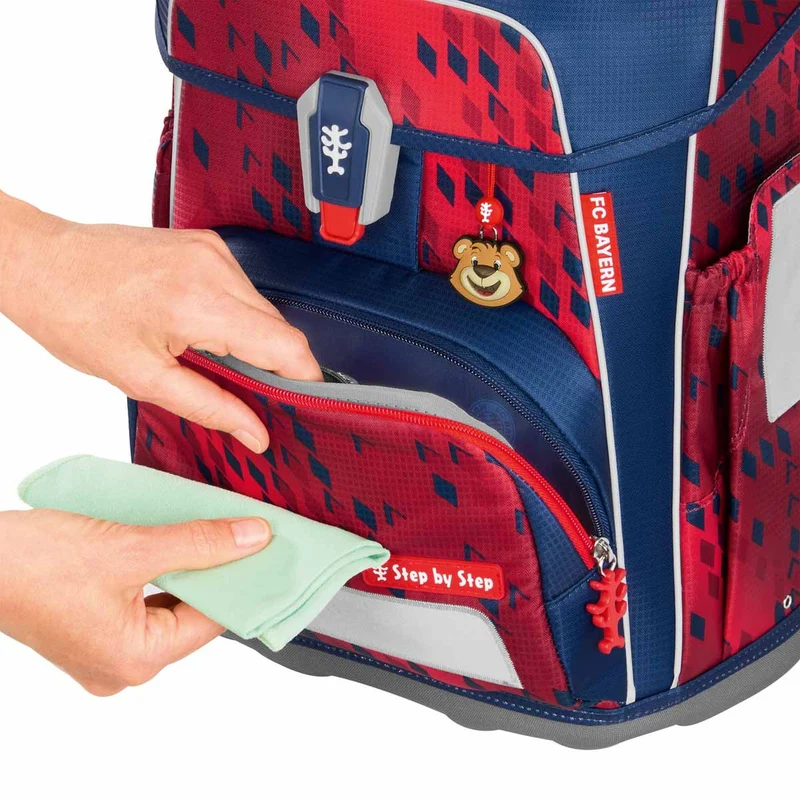 Step by Step Cloud FC Bayern - Set de mochila escolar 5tlg. (Mia san Mia)