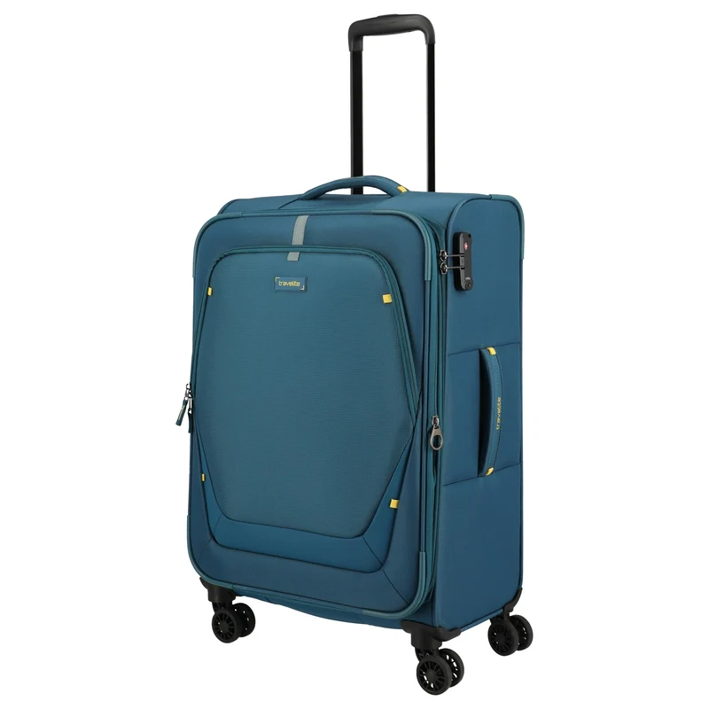 Travelite Umbria - Trolley de 4 ruedas M 67 cm expandible (petrol)