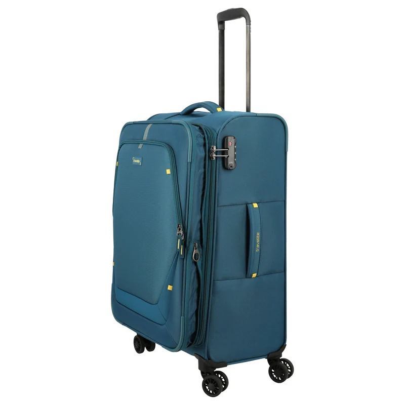 Travelite Umbria - Trolley de 4 ruedas M 67 cm expandible (petrol)