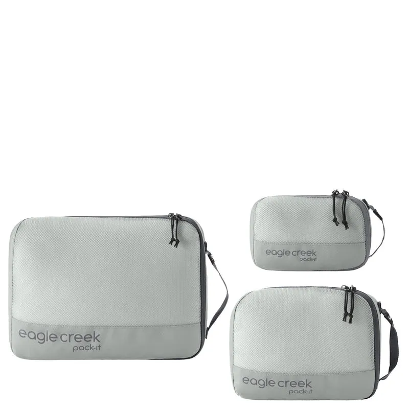 Eagle Creek selection Pack-It Reveal Cube Set XS/S/M 3tlg. - Bolsa de compresión (storm grey)