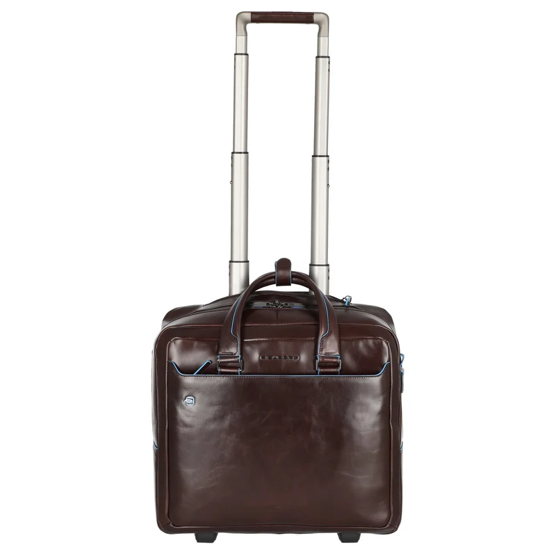 Piquadro Blue Square 20 - Trolley de negocios con 2 ruedas 40 cm (mahogany)