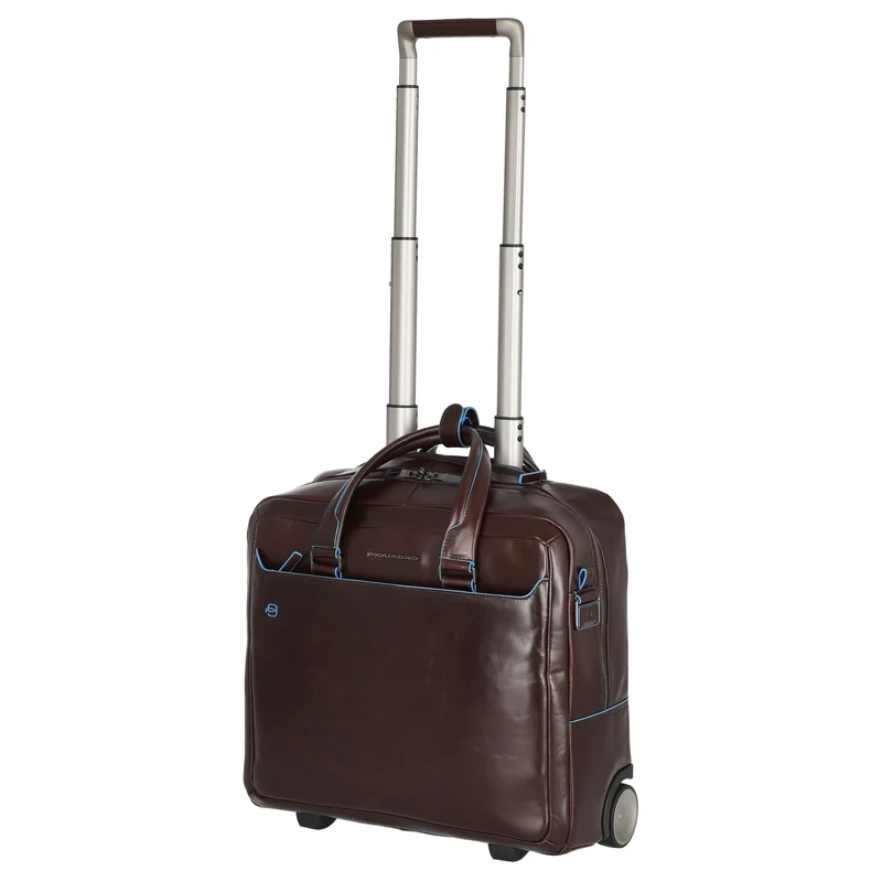 Piquadro Blue Square 20 - Trolley de negocios con 2 ruedas 40 cm (mahogany)