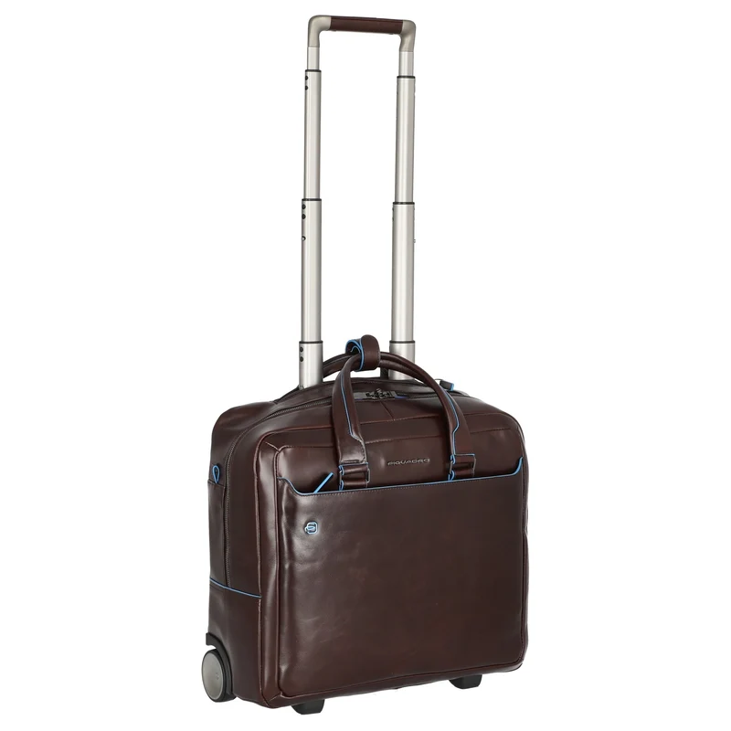 Piquadro Blue Square 20 - Trolley de negocios con 2 ruedas 40 cm (mahogany)