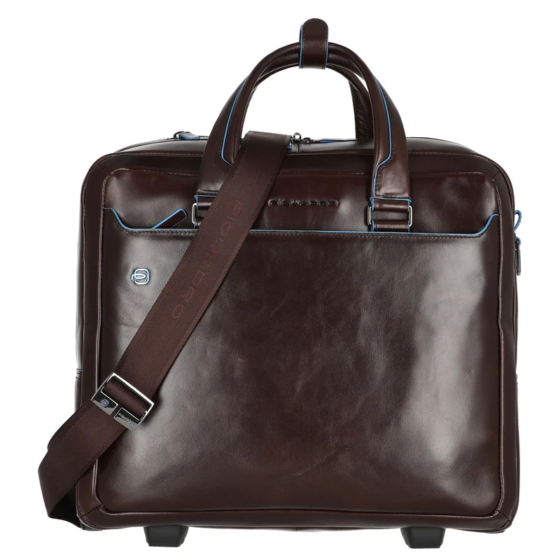 Piquadro Blue Square 20 - Trolley de negocios con 2 ruedas 40 cm (mahogany)