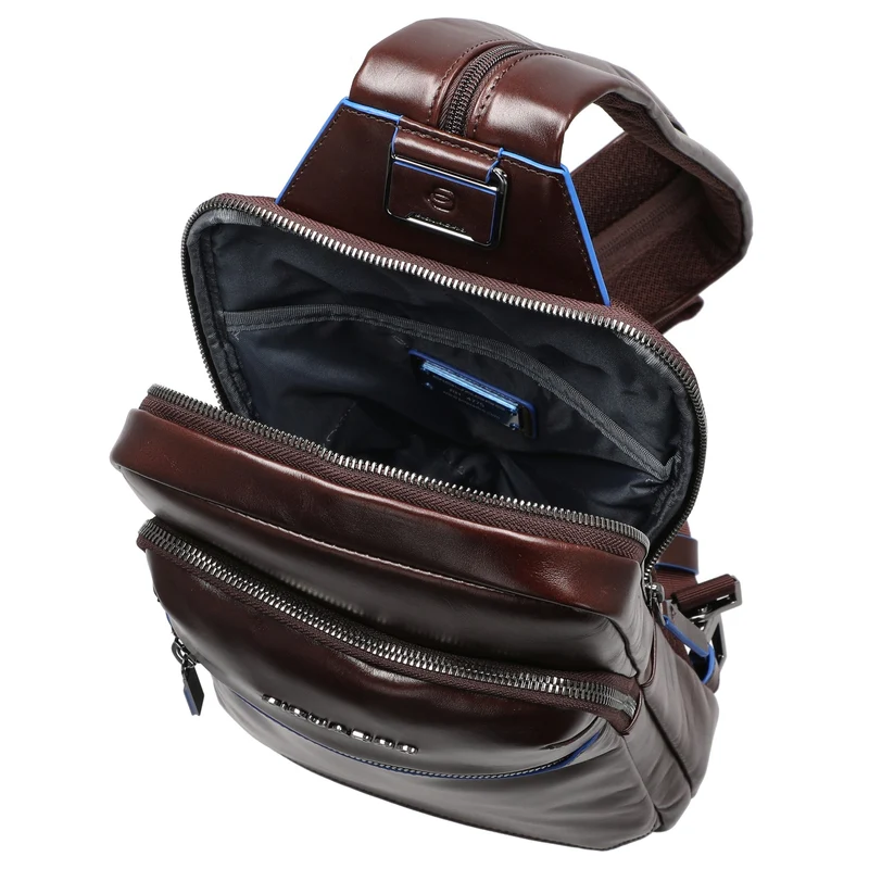 Piquadro Blue Square - Bolso bandolera 30.5 cm (mahogany)
