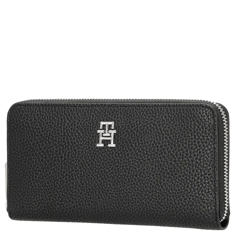 Tommy Hilfiger TH Emblem - Cartera L 12 cc 19 cm (schwarz)