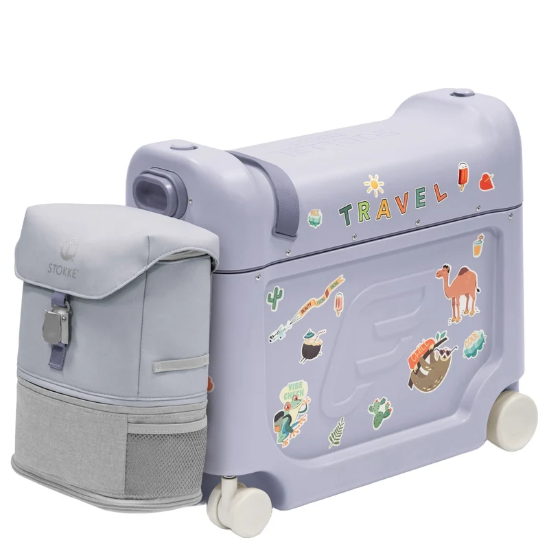 Stokke® JetKids™ Reiseset BedBox 46 cm Set 2 tlg. - Trolley de cabina con 4 ruedas (arctic blue)
