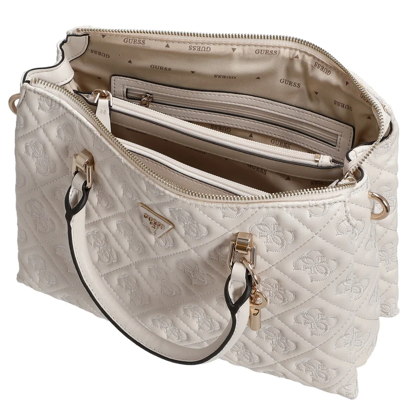 Guess Adelasia Multi - Bolso de mano 29 cm (Color: off white)