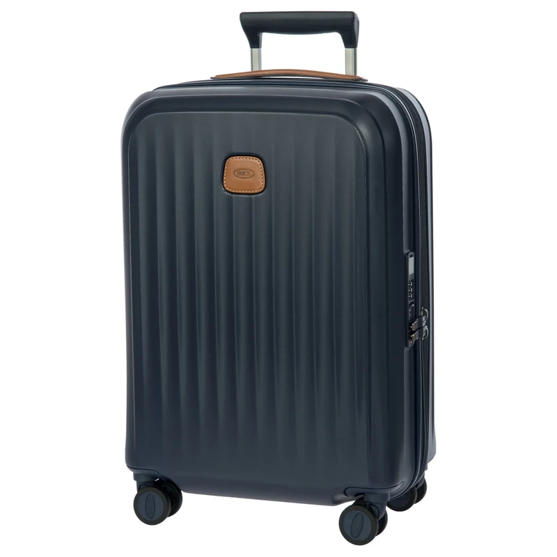 Brics Taormina - Trolley de cabina con 4 ruedas S 55 cm erw. USB (blau)