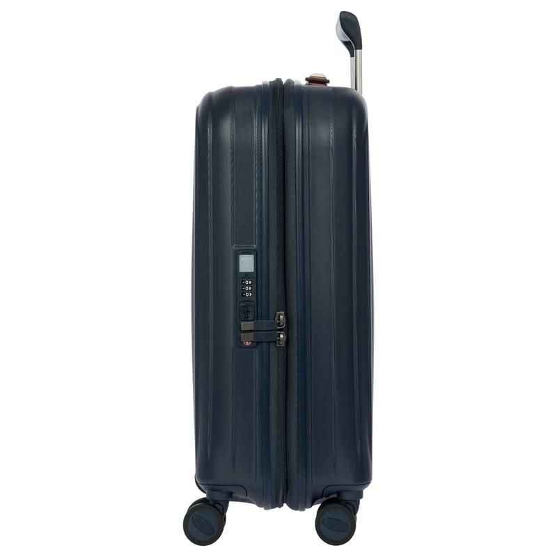 Brics Taormina - Trolley de cabina con 4 ruedas S 55 cm erw. USB (blau)