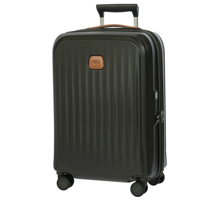 Brics Taormina - Trolley de cabina S 55 cm expandible USB (olive)