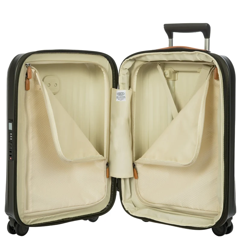 Brics Taormina - Trolley de cabina S 55 cm expandible USB (olive)