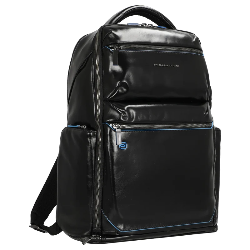 Piquadro Blue Square - Mochila para portátil 15.6" 42 cm (black)