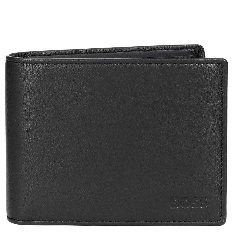 BOSS Arezzo 8cc - Cartera de hombre de cuero 12 cm (black)