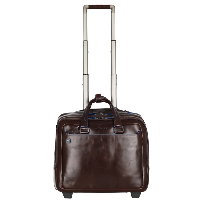 Piquadro Blue Square - Trolley de negocios con 2 ruedas 42 cm (mahogany)