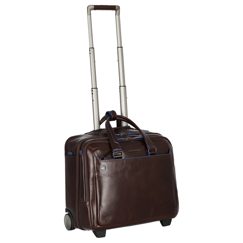 Piquadro Blue Square - Trolley de negocios con 2 ruedas 42 cm (mahogany)