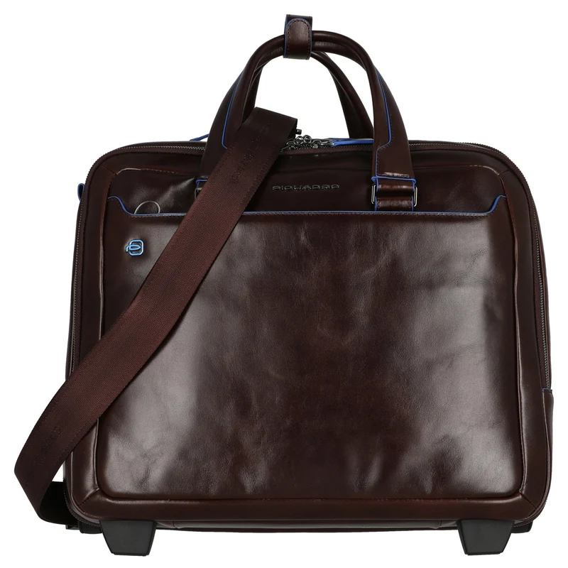 Piquadro Blue Square - Trolley de negocios con 2 ruedas 42 cm (mahogany)