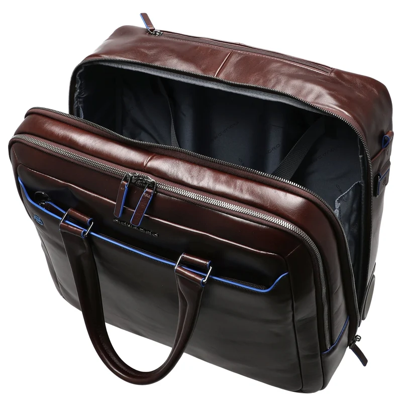 Piquadro Blue Square - Trolley de negocios con 2 ruedas 42 cm (mahogany)