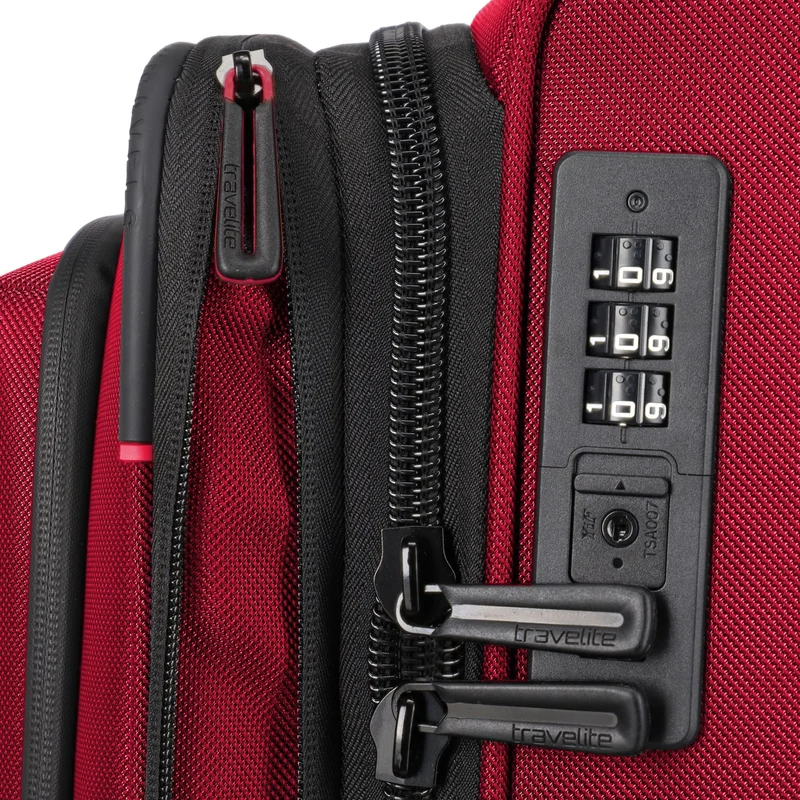 Travelite Crosslite - Trolley XL de 4 ruedas 81 cm expandible (red)