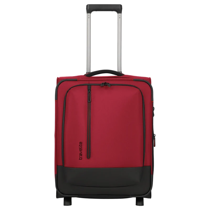 Travelite Crosslite - Trolley de cabina con 2 ruedas S 54 cm expandible (red)