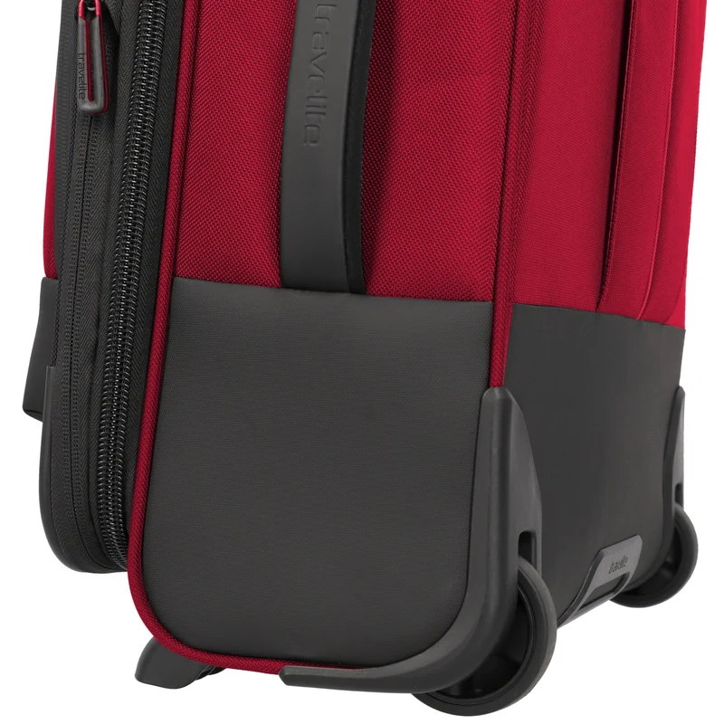 Travelite Crosslite - Trolley de cabina con 2 ruedas S 54 cm expandible (red)