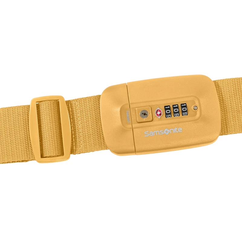 Samsonite Ta Revolution Strap/TSA Lock - Cinturón para maleta 180 cm (yellow)