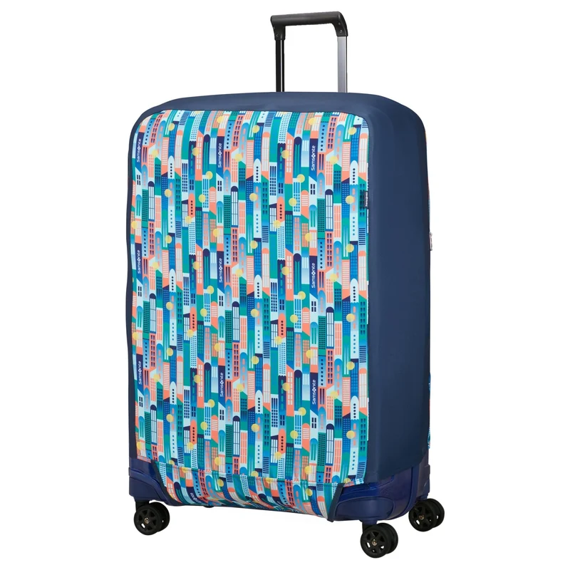 Samsonite Ta Revolution Foldable Funda protectora para maleta L - Funda para lluvia (city print)