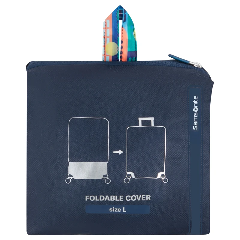 Samsonite Ta Revolution Foldable Funda protectora para maleta L - Funda para lluvia (city print)