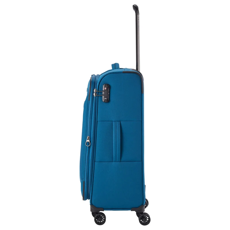 Travelite Chios - Trolley de 4 ruedas M 67 cm expandible (petrol)
