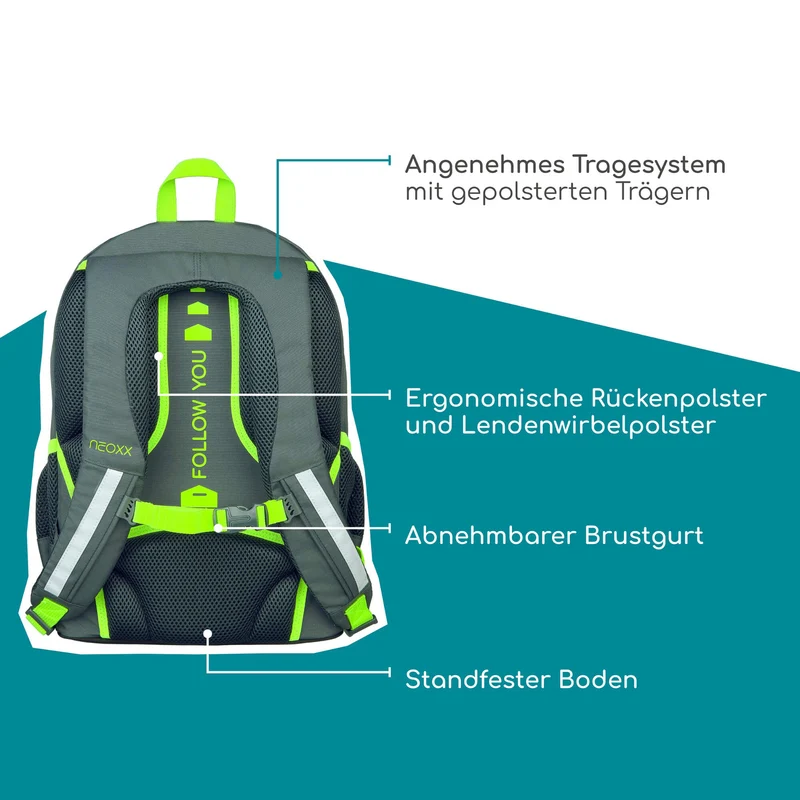 Neoxx FLOW - Mochila escolar 42.5 cm (BOOM!)