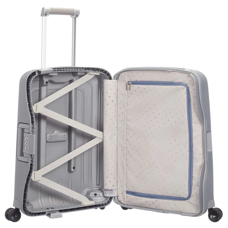 Samsonite S Cure Spinner - Trolley de cabina con 4 ruedas S 55 cm (silver)