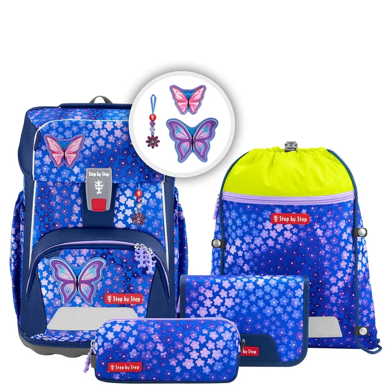 Step by Step Giant - Mochila escolar Set 5tlg. (Butterfly Maja)