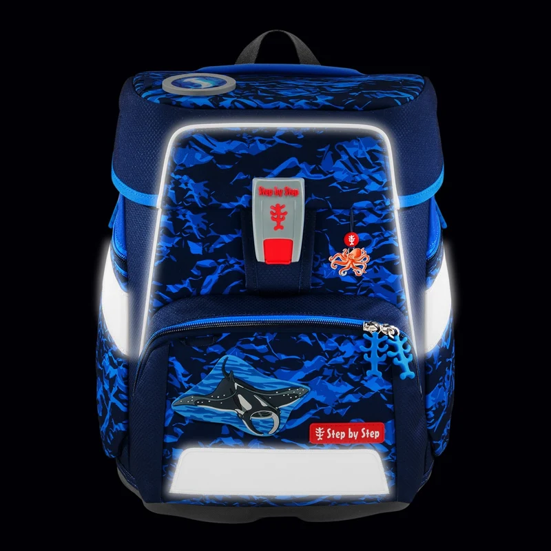 Step by Step Space - Set de mochila escolar 5 piezas (Manta Rio)
