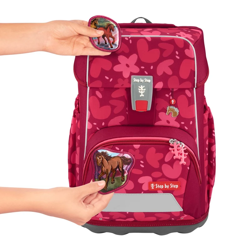 Step by Step Giant - Set de mochila escolar 5 pzas. (Wild Horse Nora)