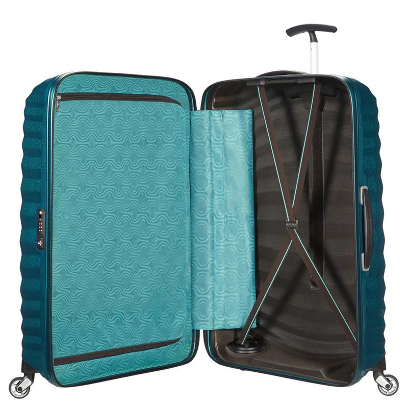 Samsonite Lite-Shock - Trolley con 4 ruedas M 69 cm (petrol blue)