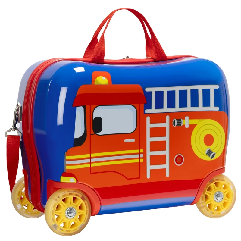 Heys Fire Truck Ride-On - Carrito Infantil de 4 Ruedas 40.5 cm (camión de bomberos)