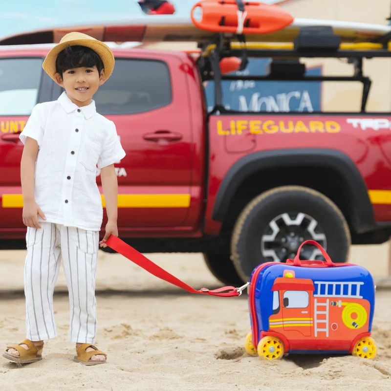 Heys Fire Truck Ride-On - Carrito Infantil de 4 Ruedas 40.5 cm (camión de bomberos)