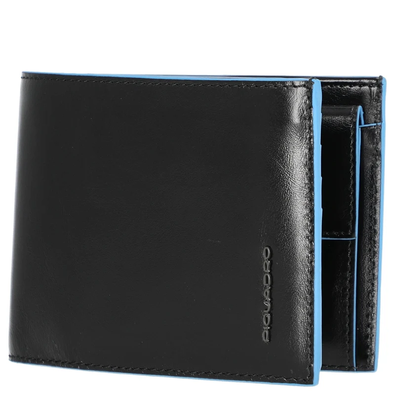 Piquadro Blue Square - Cartera de hombre 12.5 cm RFID (black)